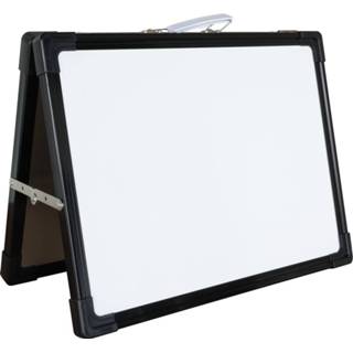 👉 Whiteboard zwarte gelakt staal wit Portable met rand 30x40 cm 8720704603032