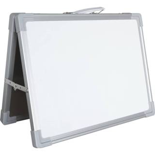 👉 Whiteboard aluminium gelakt staal wit Portable met rand 30x40 cm 8720704603049