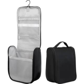 👉 Toilettas zwart textiel Hangende 23 x 21 10 cm 8720704600949