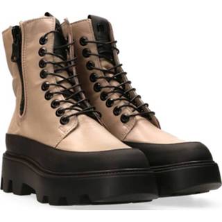👉 Veterboots wit leer bewerkt vrouwen Veterboot off-white 8059346360295