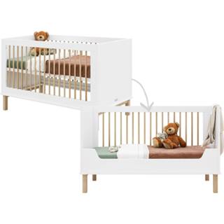 👉 Bedbank wit eiken active doorgroeiledikanten Doorgroeiledikant/Bedbank Bopita Mika Wit/Eiken