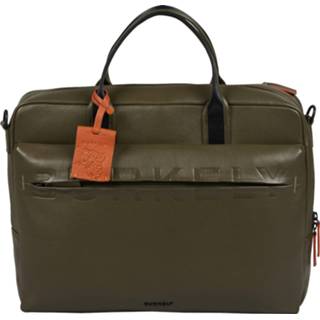 👉 Laptoptas groen leer vrouwen schoudertas effen oranje active Burkely Leren 15.6 inch OTM Moving Madox 8717128011178