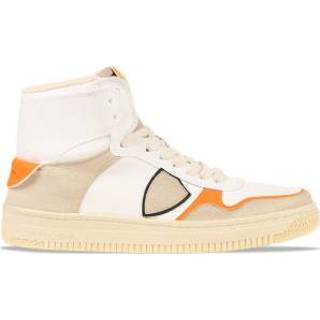 👉 Beige oranje unisex stock wit mannen Philippe Model Lyon High Beige/Oranje Heren