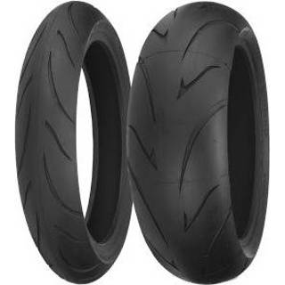 👉 Achterwiel zwart Shinko R011 ( 200/50 R18 TL 76V )