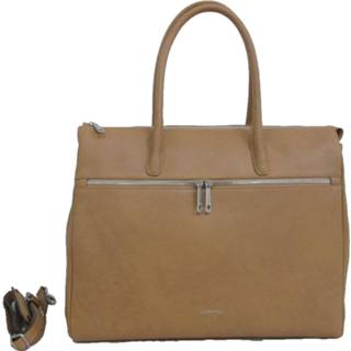 👉 Laptoptas leer vrouwen schoudertas effen bruin active Gigi Fratelli Dames Leren 16-17 inch Romance Business ROM8007 Camel 8718678106420
