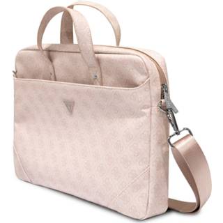 👉 Laptoptas roze PU Guess 4G Triangle Logo 15 tot en met 16 inch - 3666339051112
