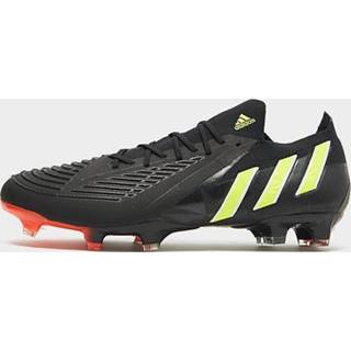 👉 Voetbalschoenen zwart geel rood vrouwen Core Black Adidas Predator Edge.1 Low Firm Ground - / Team Solar Yellow Red Dames 4065426213690