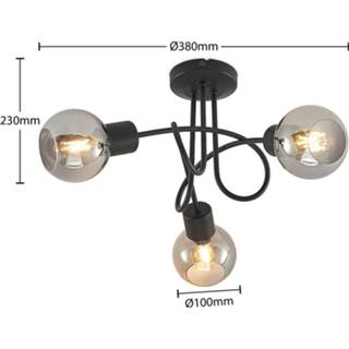 👉 Zwart smoke Lindby Eridia plafondspot, zwart, 3-lamps 4251911728392