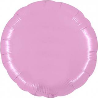 👉 Folieballon rond 90 cm - Baby Roze