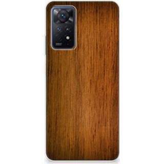 👉 Bumper hoesje hout Xiaomi Redmi Note 11 Pro 5G Donker 8720632241887