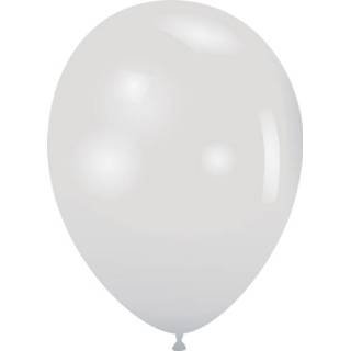 👉 Ballon latex metaal active rond wit ballonnen metallic 12cm 100 st - 8019081002089