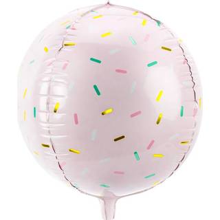 👉 Folie ballon bal 40cm confetti roze