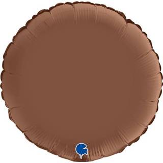 Folieballon Satin Rond 46 cm - Chocolate