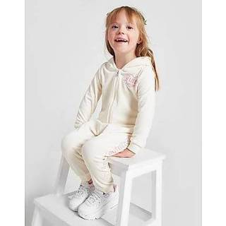 👉 Meisjes kinderen JUICY COUTURE Girls' Velour Full Zip Hooded Tracksuit Infant - Kind 5059118616684