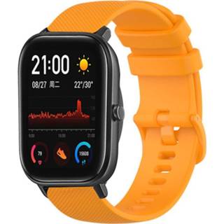 👉 Siliconen band oranje Strap-it Amazfit GTS Luxe bandje (oranje) 8720763437746