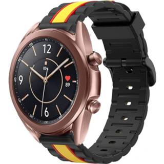 Watch zwart geel Strap-it Samsung Galaxy 3 41mm Special Edition Band (zwart/geel) 8720763425934