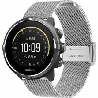 👉 Milanese band zilver Strap-it Suunto 9 (Baro) (zilver) 8720763435612