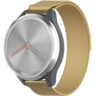 👉 Milanese band goud Strap-it Garmin Vivomove 3s - 39mm-