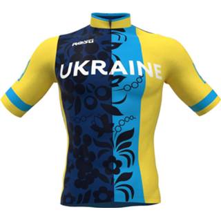 👉 Ploeg XL active wielrenshirt OEKRAINSE NATIONALE Shirt met korte mouwen 2022 fietsshirt mouwe 8056992702332