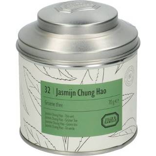👉 Jasmijn Chung Hao, biologisch, Groene thee, blik, 70 gram