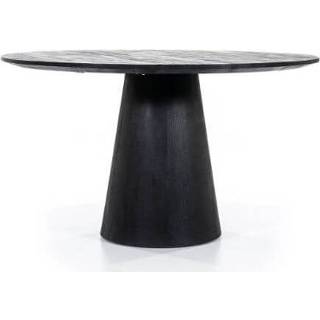 👉 Eettafel zwart Aron rond 130 -