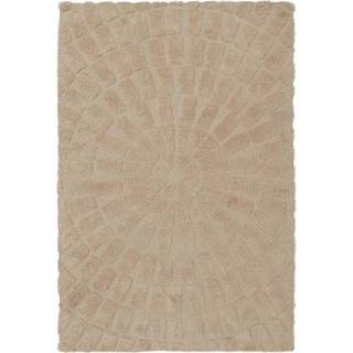 👉 Vloerkleed beige Sunburst 200x300 cm -