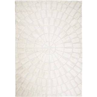 👉 Vloerkleed wit Sunburst 200x300 cm - off-white