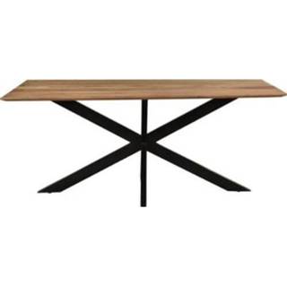 👉 Eettafel Oslo Spider Acasia 160 cm 7439612554565