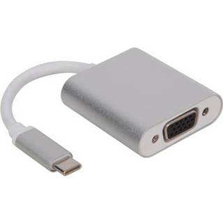 👉 USB 3.1 type C kabel naar VGA vrouwelijk Velleman PCMP205