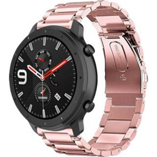 👉 Stalen band roze Strap-it Xiaomi Amazfit GTR (rosé pink) 8720763463622