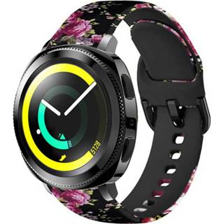 👉 Sportband roze Strap-it Pink Flower Samsung Gear Sport bandje 8720836202219