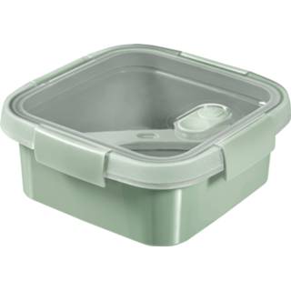 Lunchbox groen Curver smart to go eco vierkant 0,9 liter + bestekset 3253924832692 2900088163018