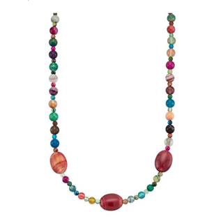 👉 Halsketting multicolor zilver vrouwen Collier met agaten 4055709222563