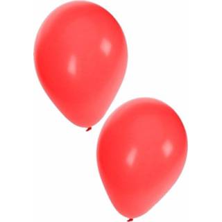 👉 Ballon rode verjaardag of party ballonnen 10x stuks 27 cm