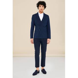 👉 Super Skinny Fit Colbert Met Dubbele Knopen, Navy