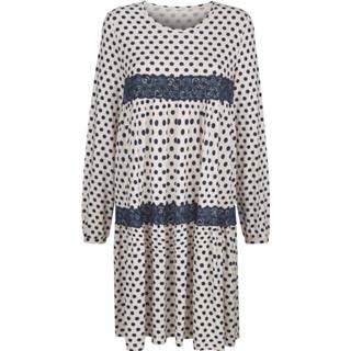 👉 Nachthemd met romantisch kant Harmony Champagne/Marine