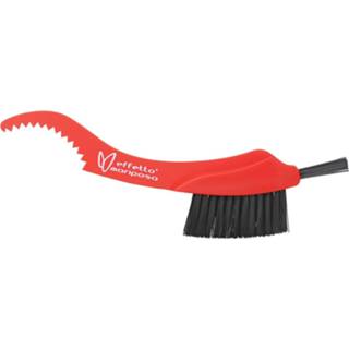 👉 Schoonmaakborstel toothed handle rood Effetto Mariposa Cog Brush - Schoonmaakborstels 7640164681603