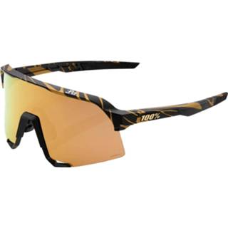 👉 Lens goud One Size 100% S3 Peter Sagan Metallic Gold Mirror Sunglasse - Zonnebrillen
