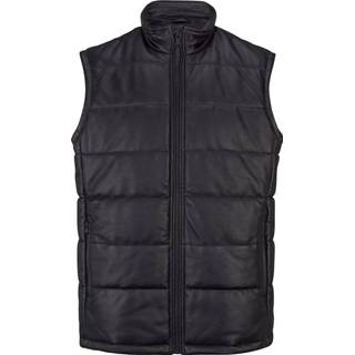 👉 Body warmer mannen zwart nappaleer effen Bodywarmer van soepel lamsnappa Boston Park 4055708367845 4055708367890