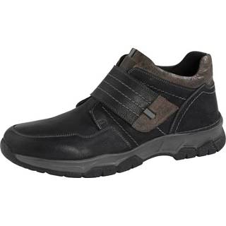 👉 Klittebandschoenen mannen tong zwart effen glad leer Klittenbandschoen in modieuze stijl Roger Kent 4055708688308 4055708688254