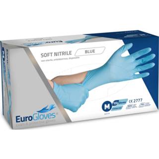 👉 Handschoenen blauw m active 100 Nitril maat EuroGloves 8716985031701