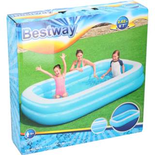 👉 Bestway Zwembad 262x175x51cm PVC 2ring