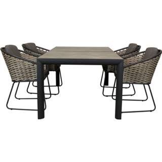 👉 Terrastafel keramisch grijs Qopps Kings tuintafel met Bo dining tuinstoel