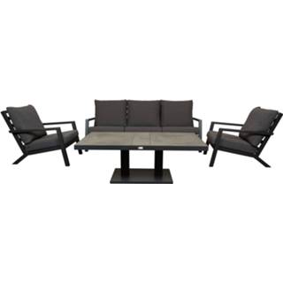 👉 Qopps Atlanta loungeset 3zits 2 loungestoelen met Gooks up down tuintafel