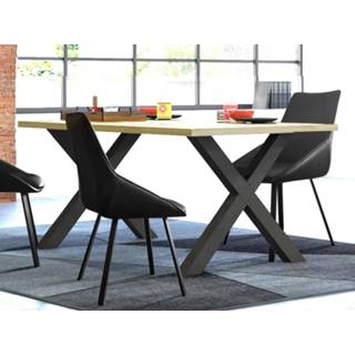 👉 Eettafel antraciet eik Rechthoekige DEXTER 170 cm limerick eik/antraciet 5400943239324