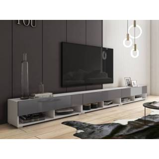 👉 Klapdeur wit grijs TV-meubel ACAPULCO 3 300 cm wit/hoogglans zonder led 5400943248906