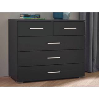 👉 Commode IXANA 5 lades metaalgrijs 5400943244762