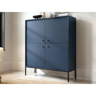👉 Commode blauw MONAK 4 deuren donkerblauw 5400943244793