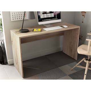 👉 Bureau eik AGAMIR 130 cm natuurlijke zonder ladekast 5400943248654