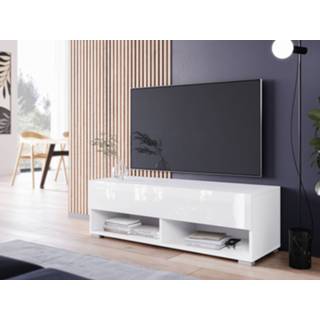 👉 Klapdeur wit TV-meubel ACAPULCO 1 100 cm wit/glanzend zonder led 5400943248920